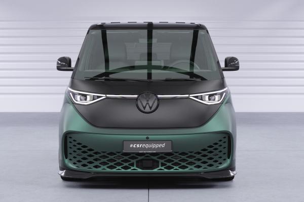 CSR Frontspoiler | Cup-Spoilerlippe mit ABE für VW ID. Buzz CSL875-C Carbon Look Hochglanz (keine Lackierung erforderlich)