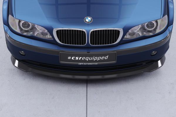 CSR Frontspoiler | Cup-Spoilerlippe mit ABE für BMW 3er E46 Limo / Touring CSL878-C Carbon Look Hochglanz (keine Lackierung erforderlich)