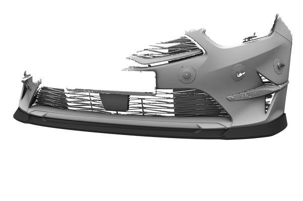 CSR Frontspoiler | Cup-Spoilerlippe mit ABE für Kia Ceed (CD) CSL883-S strukturiert schwarz matt (keine Lackierung erforderlich)