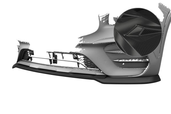 CSR Frontspoiler | Cup-Spoilerlippe mit ABE für Mercedes Benz GLB X247 CSL884-C Carbon Look Hochglanz (keine Lackierung erforderlich)