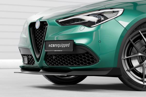 CSR Frontspoiler | Cup-Spoilerlippe mit ABE für Alfa Romeo Stelvio CSL886-L Lackierung erforderlich (unlackiert roh)