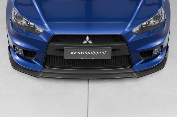 CSR Frontspoiler | Cup-Spoilerlippe mit ABE für Mitsubishi Lancer Evolution X CSL887-G Glossy schwarz Hochglanz (keine Lackierung erforderlich)