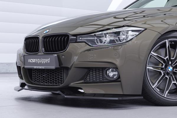 CSR Frontspoiler | Cup-Spoilerlippe mit ABE für BMW 3er F30 / F31 CSL892-C Carbon Look Hochglanz (keine Lackierung erforderlich)