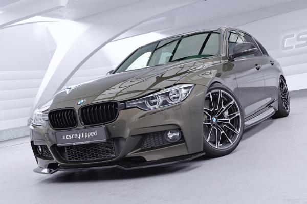 CSR Frontspoiler | Cup-Spoilerlippe mit ABE für BMW 3er F30 / F31 CSL892-C Carbon Look Hochglanz (keine Lackierung erforderlich)