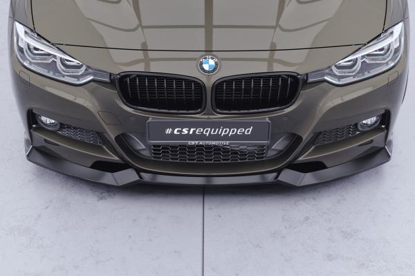 CSR Frontspoiler | Cup-Spoilerlippe mit ABE für BMW 3er F30 / F31 CSL892-C Carbon Look Hochglanz (keine Lackierung erforderlich)