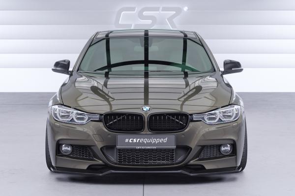 CSR Frontspoiler | Cup-Spoilerlippe mit ABE für BMW 3er F30 / F31 CSL892-C Carbon Look Hochglanz (keine Lackierung erforderlich)