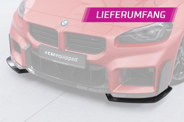 CSR Frontspoiler | Cup-Spoilerlippe mit ABE für BMW M2 G87 CSL894-L Lackierung erforderlich (unlackiert roh)