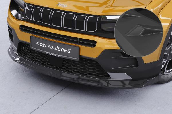 CSR Frontspoiler | Cup-Spoilerlippe mit ABE für Jeep Avenger CSL895-L Lackierung erforderlich (unlackiert roh)