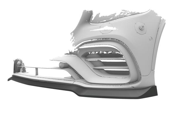 CSR Frontspoiler | Cup-Spoilerlippe mit ABE für Mercedes Benz GLC X253 / C253 CSL896-C Carbon Look Hochglanz (keine Lackierung erforderlich)