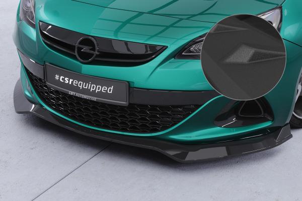 CSR Frontspoiler | Cup-Spoilerlippe mit ABE für Opel Astra J OPC CSL897-S strukturiert schwarz matt (keine Lackierung erforderlich)