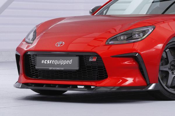 CSR Frontspoiler | Cup-Spoilerlippe mit ABE für Toyota GR86 CSL901-C Carbon Look Hochglanz (keine Lackierung erforderlich)