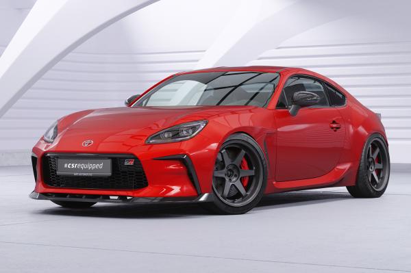 CSR Frontspoiler | Cup-Spoilerlippe mit ABE für Toyota GR86 CSL901-C Carbon Look Hochglanz (keine Lackierung erforderlich)