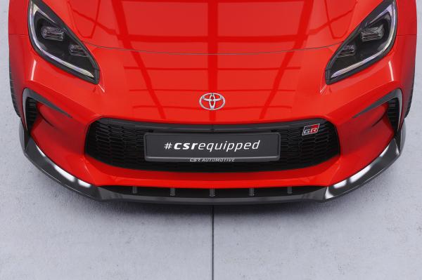 CSR Frontspoiler | Cup-Spoilerlippe mit ABE für Toyota GR86 CSL901-C Carbon Look Hochglanz (keine Lackierung erforderlich)