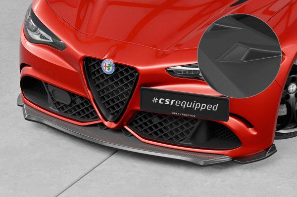CSR Frontspoiler | Cup-Spoilerlippe mit ABE für Alfa Romeo Giulia Quadrifoglio CSL902-L Lackierung erforderlich (unlackiert roh)