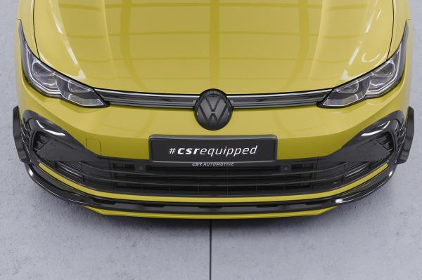CSR Frontspoiler | Cup-Spoilerlippe mit ABE für VW Golf 8 CSL903-S strukturiert schwarz matt (keine Lackierung erforderlich)