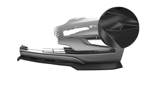 CSR Frontspoiler | Cup-Spoilerlippe mit ABE für Opel Mokka X CSL904-C Carbon Look Hochglanz (keine Lackierung erforderlich)