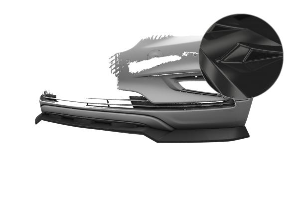 CSR Frontspoiler | Cup-Spoilerlippe mit ABE für Opel Mokka X CSL904-G Glossy schwarz Hochglanz (keine Lackierung erforderlich)