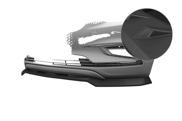 CSR Frontspoiler | Cup-Spoilerlippe mit ABE für Opel Mokka X CSL904-L Lackierung erforderlich (unlackiert roh)