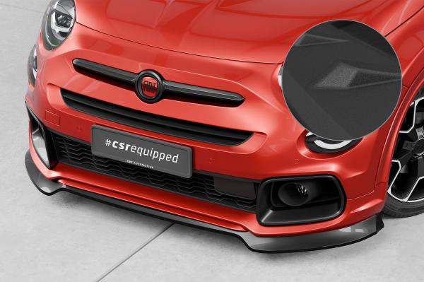 CSR Frontspoiler | Cup-Spoilerlippe mit ABE für Fiat 500X Sport CSL908-S strukturiert schwarz matt (keine Lackierung erforderlich)