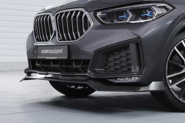 CSR Frontspoiler | Cup-Spoilerlippe mit ABE für BMW X6 (G06) Basis CSL909-G Glossy schwarz Hochglanz (keine Lackierung erforderlich)