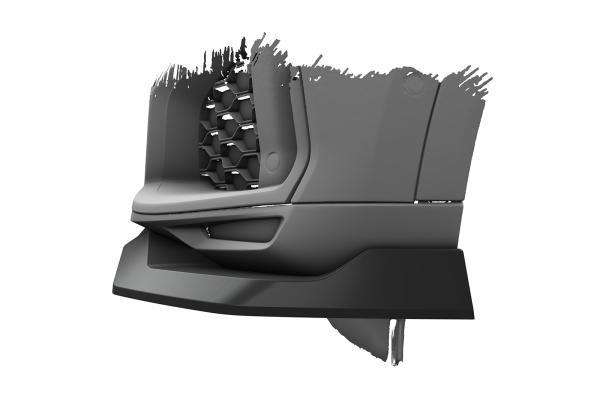 CSR Frontspoiler | Cup-Spoilerlippe mit ABE für BMW X6 (G06) Basis CSL909-G Glossy schwarz Hochglanz (keine Lackierung erforderlich)