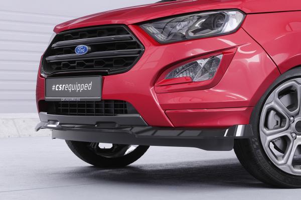 CSR Frontspoiler | Cup-Spoilerlippe mit ABE für Ford Ecosport MK2 ST-Line CSL910-C Carbon Look Hochglanz (keine Lackierung erforderlich)