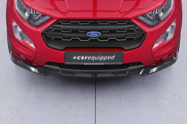 CSR Frontspoiler | Cup-Spoilerlippe mit ABE für Ford Ecosport MK2 ST-Line CSL910-C Carbon Look Hochglanz (keine Lackierung erforderlich)