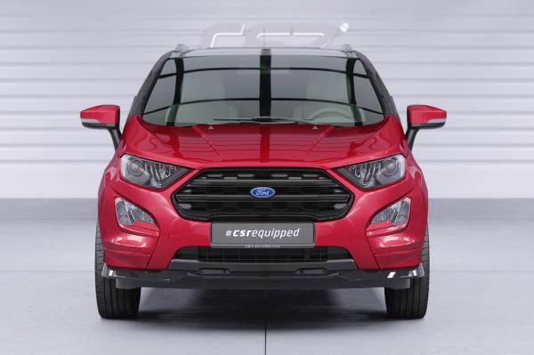 CSR Frontspoiler | Cup-Spoilerlippe mit ABE für Ford Ecosport MK2 ST-Line CSL910-C Carbon Look Hochglanz (keine Lackierung erforderlich)