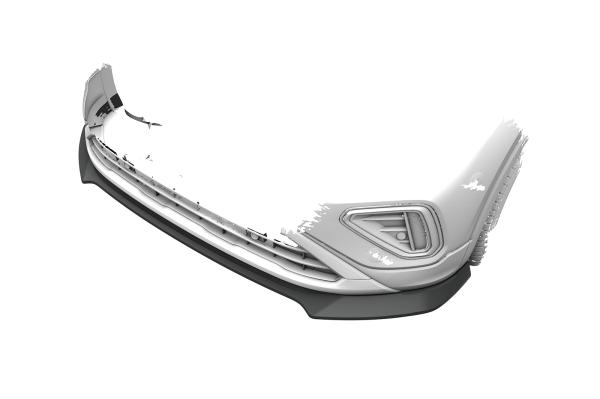 CSR Frontspoiler | Cup-Spoilerlippe mit ABE für VW T-Cross (Typ C1) CSL922-G Glossy schwarz Hochglanz (keine Lackierung erforderlich)
