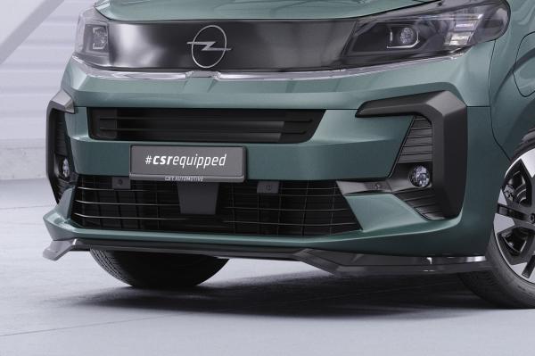 CSR Frontspoiler | Cup-Spoilerlippe mit ABE für Opel Zafira Life CSL926-C Carbon Look Hochglanz (keine Lackierung erforderlich)