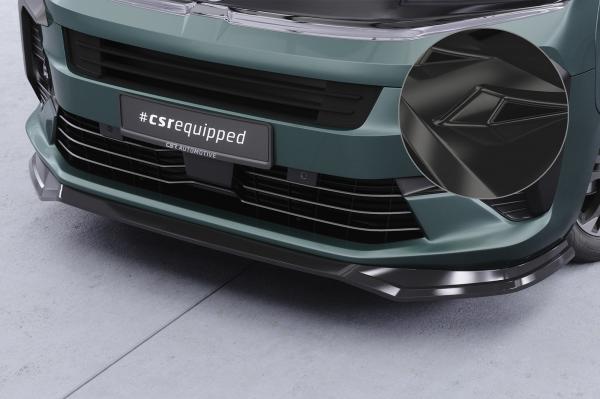 CSR Frontspoiler | Cup-Spoilerlippe mit ABE für Opel Zafira Life CSL926-G Glossy schwarz Hochglanz (keine Lackierung erforderlich)