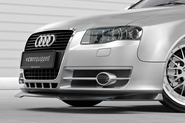 CSR Frontspoiler | Cup-Spoilerlippe mit ABE für Audi A4 B7 CSL928-G Glossy schwarz Hochglanz (keine Lackierung erforderlich)