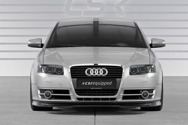 CSR Frontspoiler | Cup-Spoilerlippe mit ABE für Audi A4 B7 CSL928-G Glossy schwarz Hochglanz (keine Lackierung erforderlich)