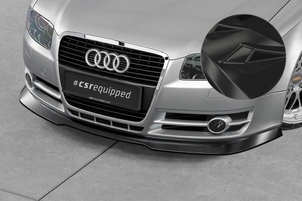 CSR Frontspoiler | Cup-Spoilerlippe mit ABE für Audi A4 B7 CSL928-G Glossy schwarz Hochglanz (keine Lackierung erforderlich)
