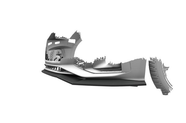CSR Frontspoiler | Cup-Spoilerlippe mit ABE für Audi A5 F5 Sportback CSL929-G Glossy schwarz Hochglanz (keine Lackierung erforderlich)