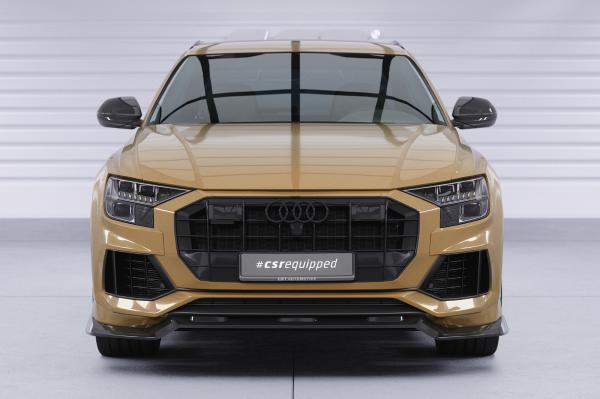CSR Frontspoiler | Cup-Spoilerlippe mit ABE für Audi Q8 4M CSL931-S strukturiert schwarz matt (keine Lackierung erforderlich)