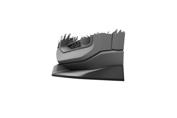 CSR Frontspoiler | Cup-Spoilerlippe mit ABE für Audi Q8 4M CSL931-S strukturiert schwarz matt (keine Lackierung erforderlich)