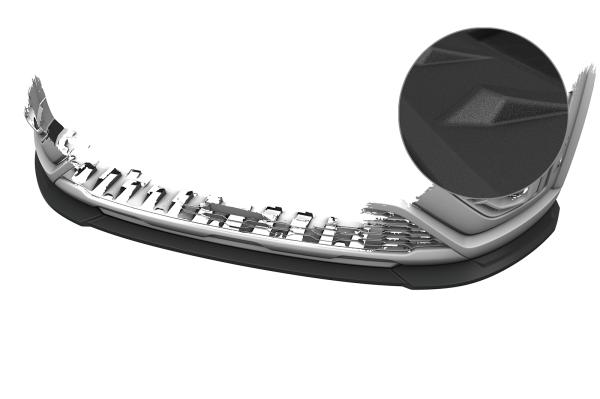 CSR Frontspoiler | Cup-Spoilerlippe mit ABE für Dacia Jogger CSL935-S strukturiert schwarz matt (keine Lackierung erforderlich)