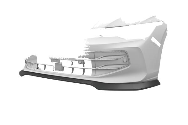 CSR Frontspoiler | Cup-Spoilerlippe mit ABE für VW Golf 8 CSL940-C Carbon Look Hochglanz (keine Lackierung erforderlich)