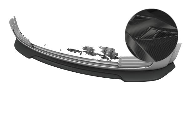 CSR Frontspoiler | Cup-Spoilerlippe mit ABE für Audi A2 (8Z) CSL942-C Carbon Look Hochglanz (keine Lackierung erforderlich)