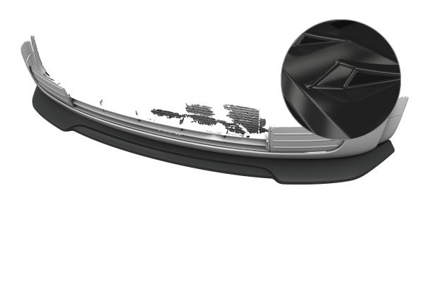 CSR Frontspoiler | Cup-Spoilerlippe mit ABE für Audi A2 (8Z) CSL942-G Glossy schwarz Hochglanz (keine Lackierung erforderlich)