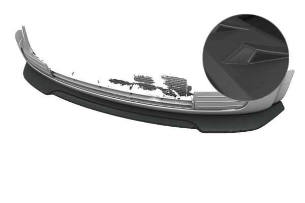 CSR Frontspoiler | Cup-Spoilerlippe mit ABE für Audi A2 (8Z) CSL942-L Lackierung erforderlich (unlackiert roh)