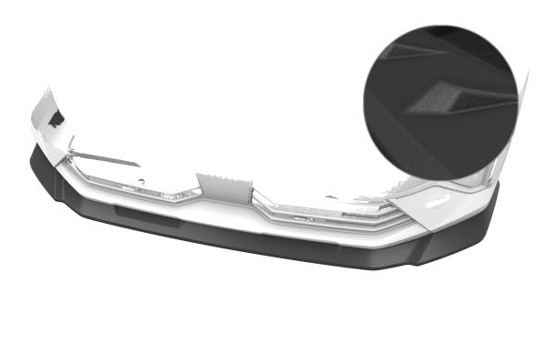 CSR Frontspoiler | Cup-Spoilerlippe mit ABE für Opel Combo E CSL943-S strukturiert schwarz matt (keine Lackierung erforderlich)