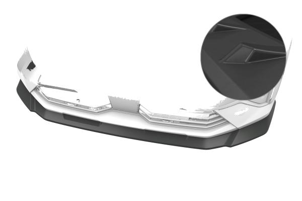 CSR Frontspoiler | Cup-Spoilerlippe mit ABE für Opel Combo E CSL943-L Lackierung erforderlich (unlackiert roh)