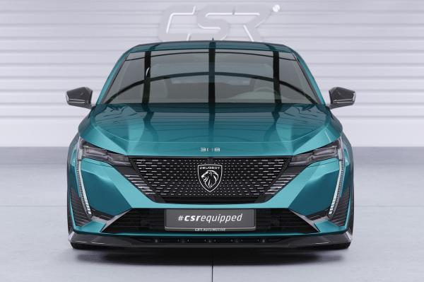 CSR Frontspoiler | Cup-Spoilerlippe mit ABE für Peugeot 308 (P51) CSL945-C Carbon Look Hochglanz (keine Lackierung erforderlich)