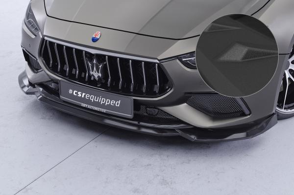 CSR Frontspoiler | Cup-Spoilerlippe mit ABE für Maserati Ghibli III (Tipo M157) CSL953-S strukturiert schwarz matt (keine Lackierung erforderlich)