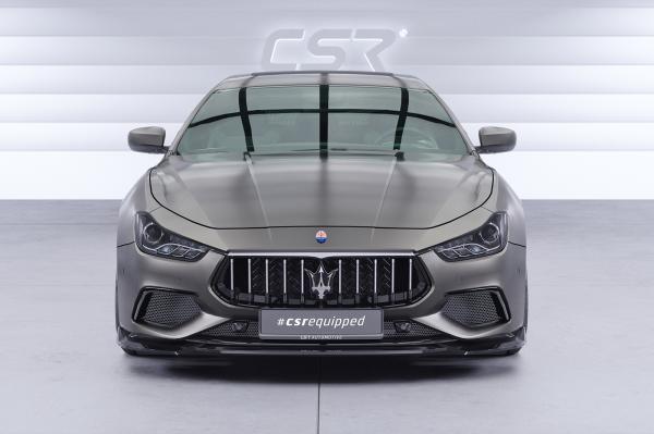 CSR Frontspoiler | Cup-Spoilerlippe mit ABE für Maserati Ghibli III (Tipo M157) CSL953-C Carbon Look Hochglanz (keine Lackierung erforderlich)