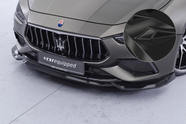 CSR Frontspoiler | Cup-Spoilerlippe mit ABE für Maserati Ghibli III (Tipo M157) CSL953-G Glossy schwarz Hochglanz (keine Lackierung erforderlich)