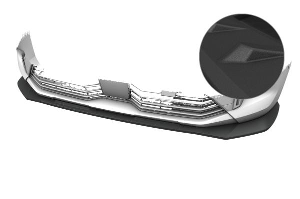 CSR Frontspoiler | Cup-Spoilerlippe mit ABE für Citroen Berlingo 3 (K9) CSL957-S strukturiert schwarz matt (keine Lackierung erforderlich)