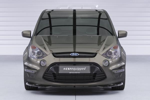 CSR Frontspoiler | Cup-Spoilerlippe mit ABE für Ford S-Max MK1 (WA6) CSL960-G Glossy schwarz Hochglanz (keine Lackierung erforderlich)